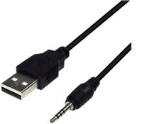 KABEL USB ŁADOWARKA AUX USB-A NA JACK 3,5MM 100CM