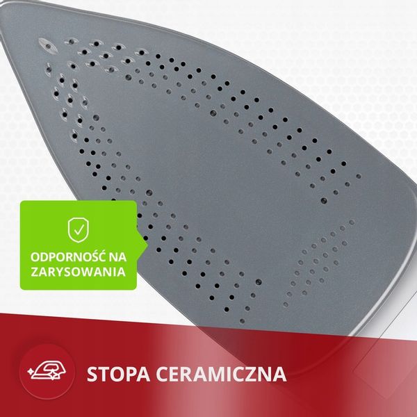 Żelazko parowe stopa ceramiczna duża moc MPM MZE-21/NS zdjęcie 11