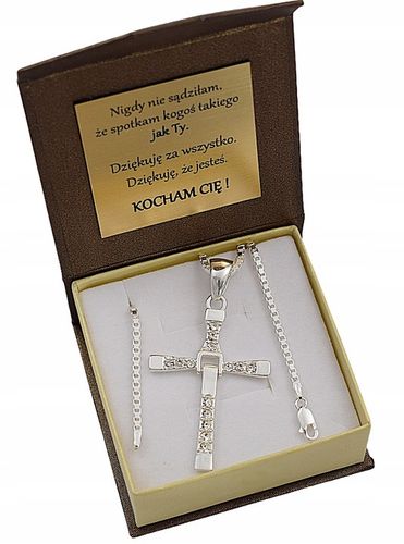 Naszyjnik Srebrny Krzyż Toretto Vin Diesel Szybcy i Wściekli srebro pr 925 na Arena.pl