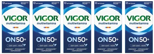 5x vigor multiwitamina on 50+ 90 tabletek na Arena.pl