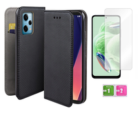 Etui z klapką do XIAOMI REDMI NOTE 12 5G case smart magnet + szkło na ekran