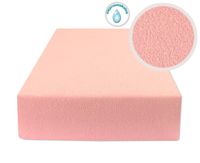 Prześcieradło Nieprzemakalne Z Gumką 60X120 Frotte Jasno Różowe