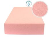 Prześcieradło Nieprzemakalne Z Gumką 60X120 Frotte Jasno Różowe