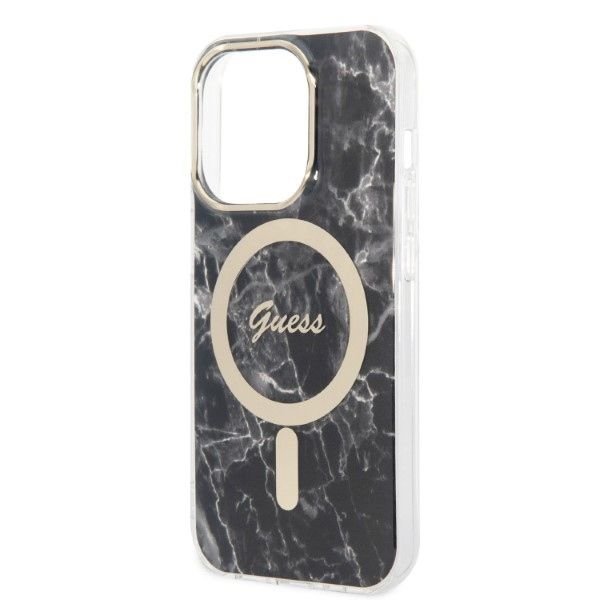 Etui Guess do iPhone 14 Pro Max, Czarny, MagSafe zdjęcie 6