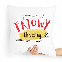 Poduszka Poszewka Dla Chrzestnego Na Prezent Z Nadrukiem Ze Zdjęciem