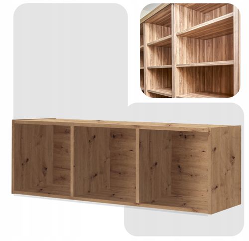 Regał półka organizer pojemnik stojak na płyty winylowe segregatory Cubo 3 na Arena.pl