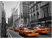 50X70CM MANHATTAN TAXI OBRAZ POKOJU DREWNINE