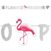 baner flamingi 135 cm,urodziny,dziewczynka,party