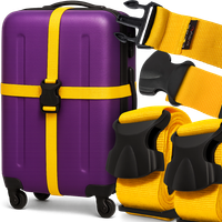 2X PAS ZABEZPIECZAJĄCY DO WALIZKI TORBY BAGAŻU MOCNY PASEK SPINAJĄCY BAGAŻ