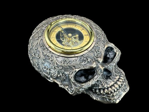 STEAMPUNK WISZĄCY ZEGAR CZASZKA VERONESE (WU77266A4) na Arena.pl