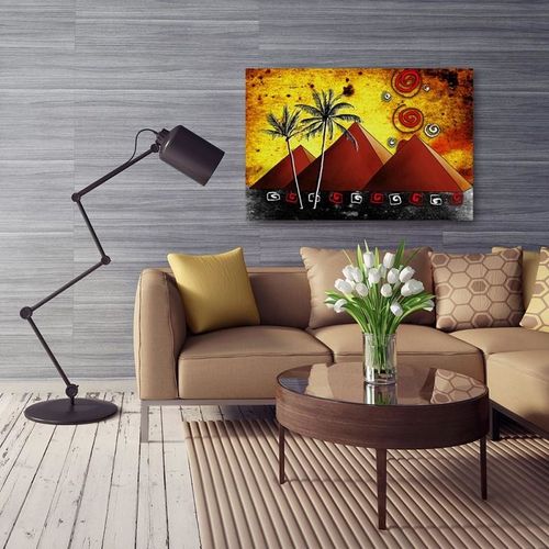Obraz na płótnie - Canvas, Piramidy afryka 40x30 na Arena.pl