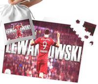 PUZZLE - Robert Lewandowski WZORY DLA MAŁEGO PIŁKARZA 24el + WORECZEK