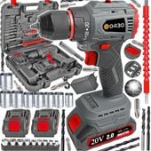 Bezszczotkowa WIERTARKO WKRĘTARKA Udarowa AKUMULATOROWA 20V 2xAKU