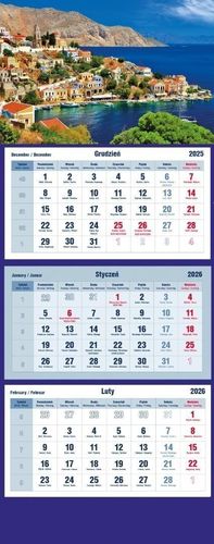 KALENDARZ TRÓJDZIELNY 2026 MIASTECZKO T-105T-07 MICHALCZYK na Arena.pl