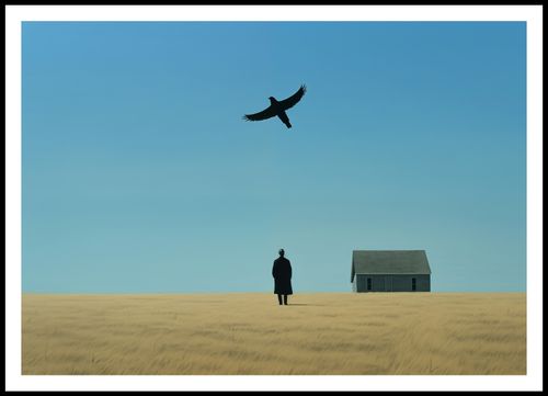 Plakat 100x70cm Samotny i Wolny na Arena.pl