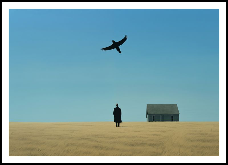Plakat 100x70cm Samotny i Wolny zdjęcie 3