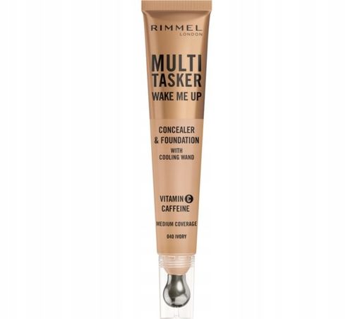 RIMMEL Multi Tasker Wake Me Up Korektor i Podkład 20 ml - 040 Ivory na Arena.pl
