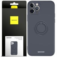 ETUI MATOWE DO IPHONE 11 PRO SPACECASE SILICONE RING SILIKONOWE + SZKŁO