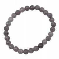 Bransoletka z kamieni naturalnych Lolit szary 6mm