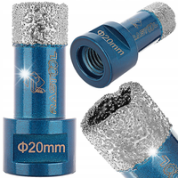 KORONKA DIAMENTOWA 20MM OTWORNICA WIERTŁO M14 DO TWARDEGO GRESU NA SUCHO RS