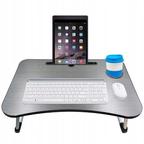 STOLIK SKŁADANY ŚNIADANIOWY PODSTAWKA POD LAPTOPA DO ŁÓŻKA TACA NA NÓŻKACH na Arena.pl