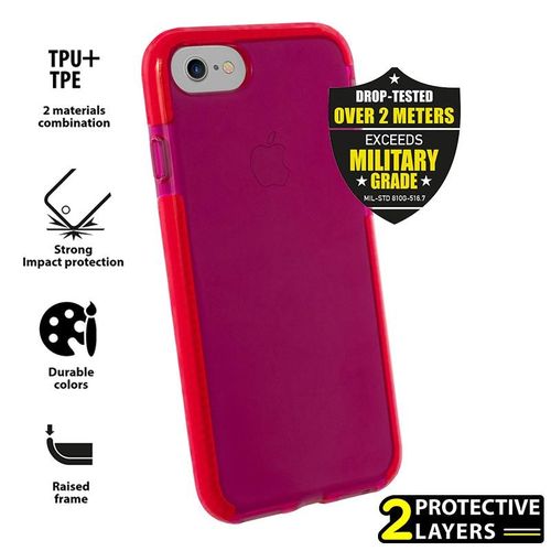PURO Impact Pro Flex Shield - Etui iPhone 8 / 7 (czerwony) na Arena.pl