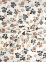 koc polarowy 100x70 cm łapy jasne