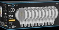 MEXEN VINTIS 10X ŻARÓWKA FILAMENT SPIRALA LED E27 G125 6W 2200K 350LM SMOKE