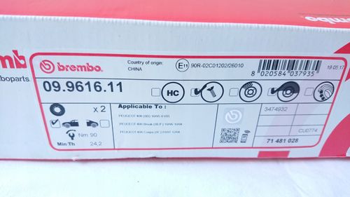 TARCZA HAM PRZOD 283X26 V BREMBO na Arena.pl