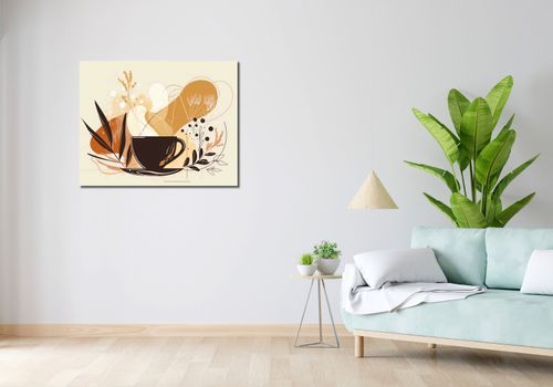 Obraz 90x70cm Aromatyczna Przerwa na Arena.pl