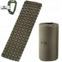 KARIMATA TURYSTYCZNA DMUCHANA MATERAC MATA DO SPANIA M-TAC 195X60cm OLIVE