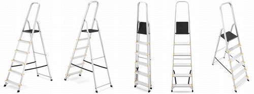 Drabina aluminiowa domowa jednostronna profesjonalna HIGHER 6 stopni na Arena.pl