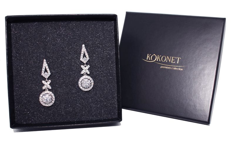 Kolczyki ślubne RONDA zdjęcie 1