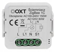 Moduł OXT mini ściemniacz 1 obwód Zigbee Tuya