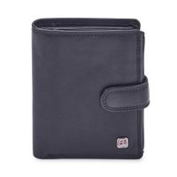 Portfel męski skórzany GW-02 RFID Czarny