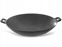 PATELNIA WOK ŻELIWNY DUŻY CHIŃSKI AZJATYCKI 30 CM