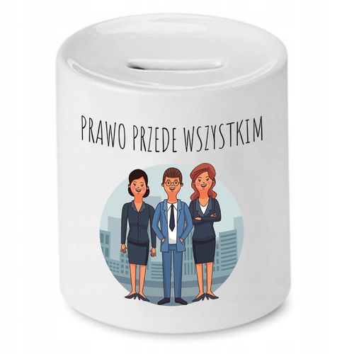 Skarbonka Dla Prawnika Prawo Przedewszystkim Z Nadrukiem Ze Zdjęciem na Arena.pl