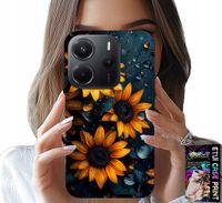 ETUI DO XIAOMI NOTE 14 4G - SŁONECZNIKI, SŁONECZNIK, KWIECISTE WZORY