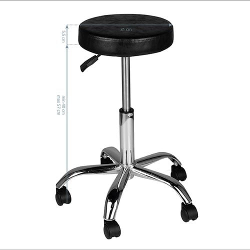 Taboret kosmetyczny AM-310 czarny na Arena.pl