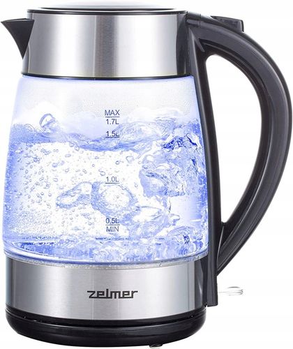 Czajnik elektryczny Zelmer ZCK8011 2200 W 1,7 l czarny na Arena.pl