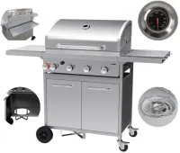 GRILL GAZOWY OGRODOWY 4+1 16 KW STAL NIERDZEWNA