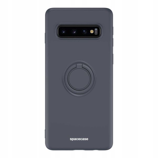 Spacecase Silicone Ring Galaxy S10+ Black zdjęcie 7