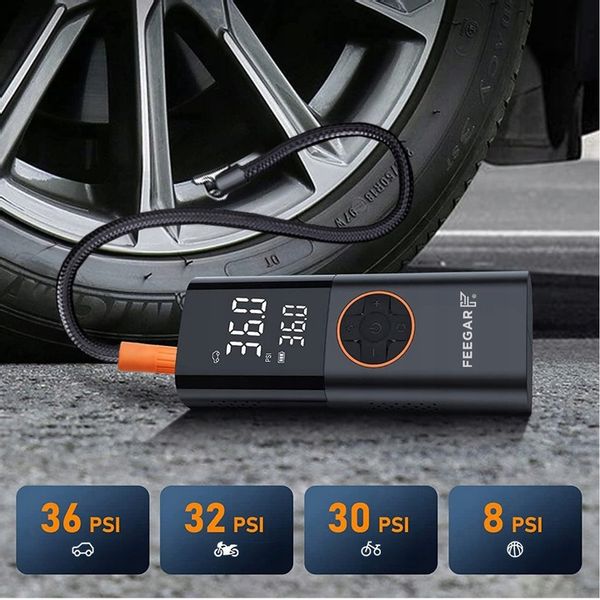 KOMPRESOR SAMOCHODOWY Feegar Pompka Sprężarka 12V zdjęcie 16