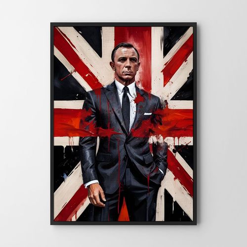Plakat james bond abstrakcja 61x91 cm na Arena.pl