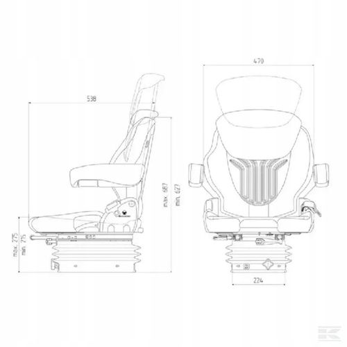 Siedzenie Compacto Basic M z tworzywa Grammer na Arena.pl