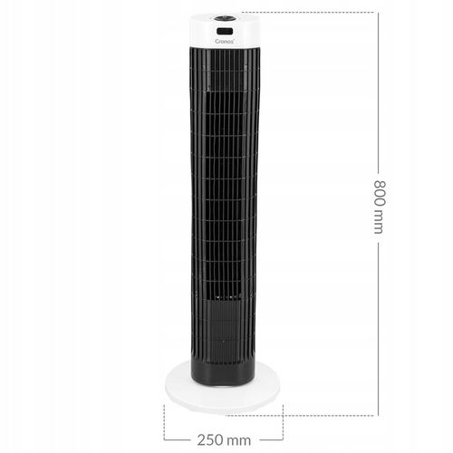 WENTYLATOR KOLUMNOWY WIATRAK STOJĄCY PODŁOGOWY WIEŻOWY DUŻY CICHY SWING 45W na Arena.pl