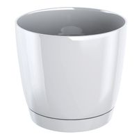 doniczka z podstawką coubi 24xh22cm - biała