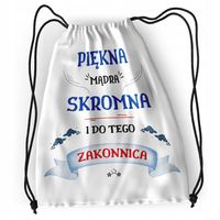 Plecak Dla Zakonnicy Sportowy Szkolny Worek Torba Z Nadrukiem Ze Zdjęciem