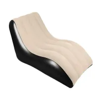 Sofa dmuchana 2w1 fotel łóżko materac z oparciem leżak leżanka lekka