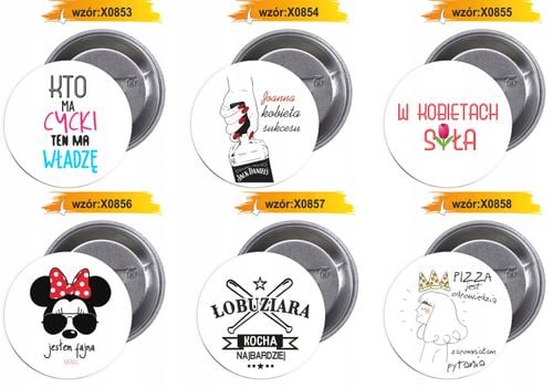 Przypinki buttony święto kobiet tanio na Arena.pl